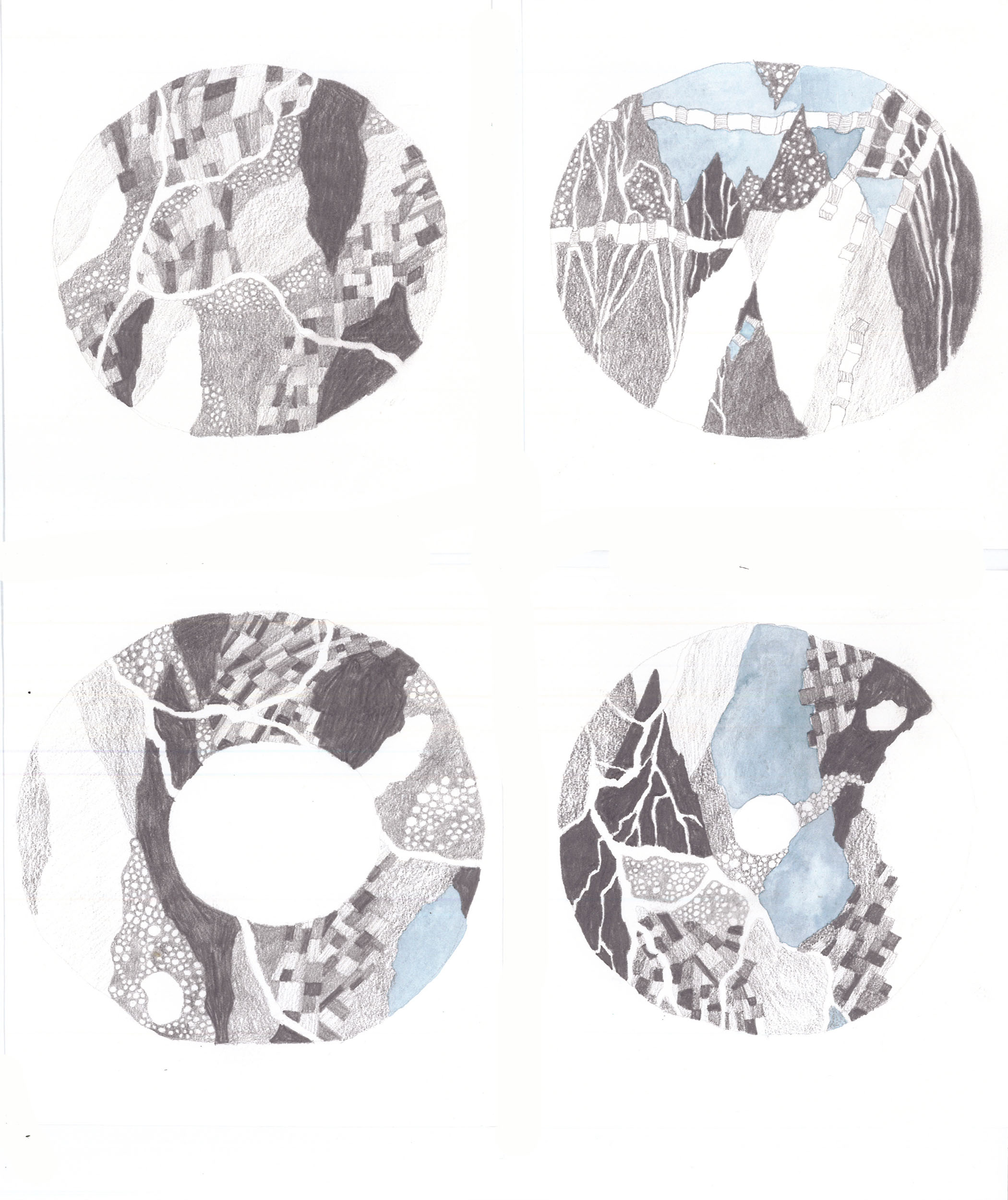 Abstraherat landskap från ovan