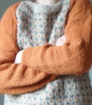 Stickad tröja, mönsterstickad tröja, slöjd, handarbete, textilhantverk, slöjd, handstickad tröja