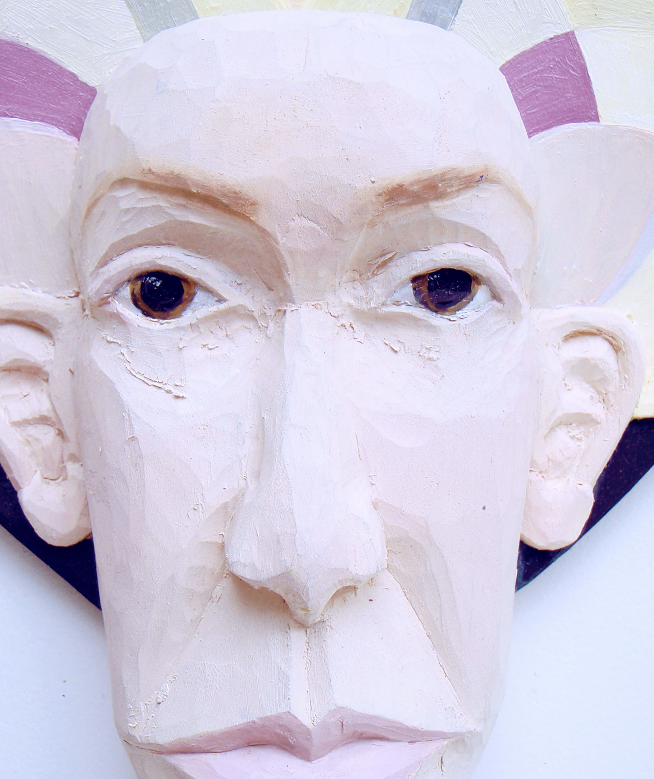 träfigur, träansikte, slöjdfigur, slöjdansikte