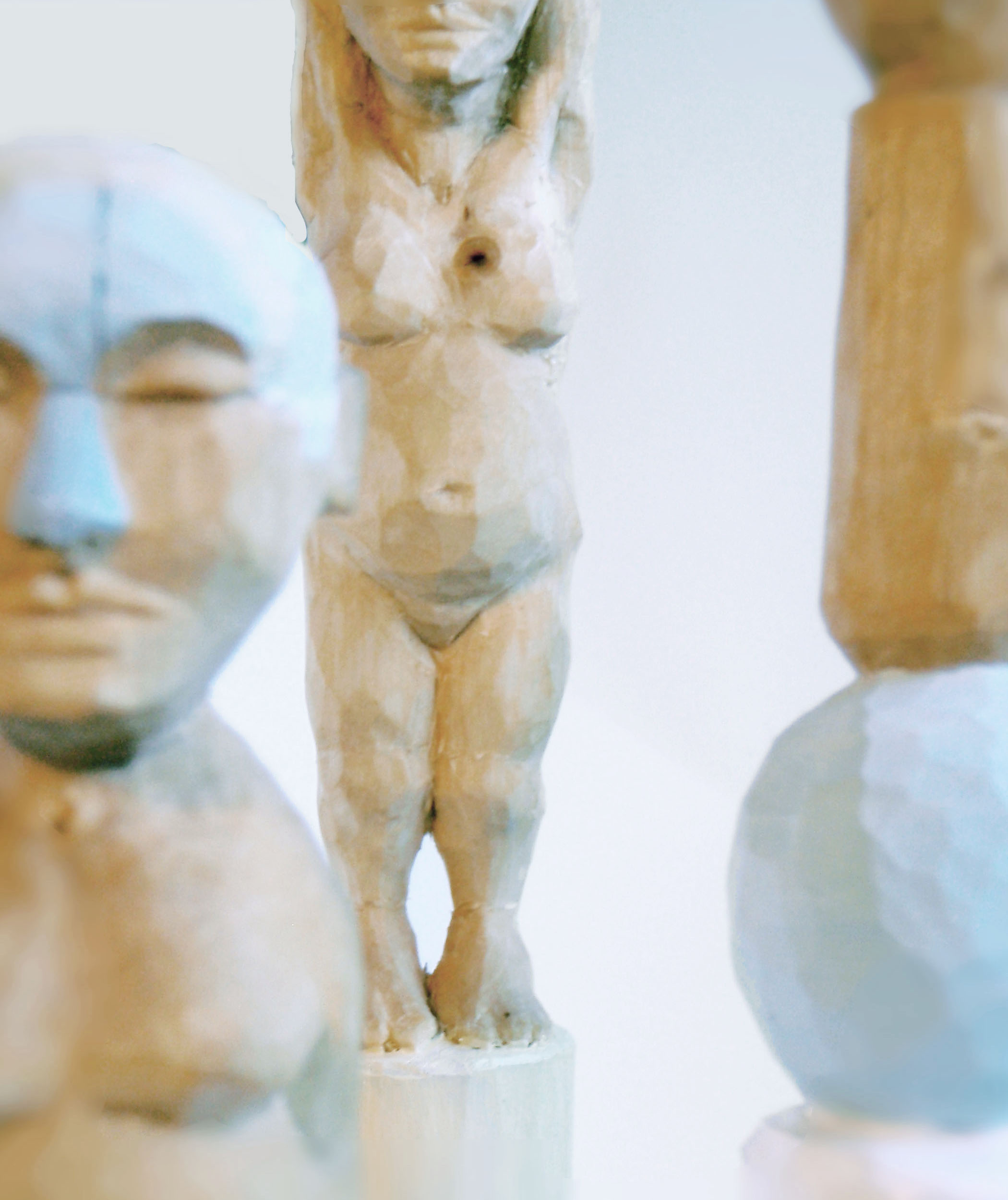 Slöjdade figurer, figurer i träslöjd, täljda figurer, täljda gubbar