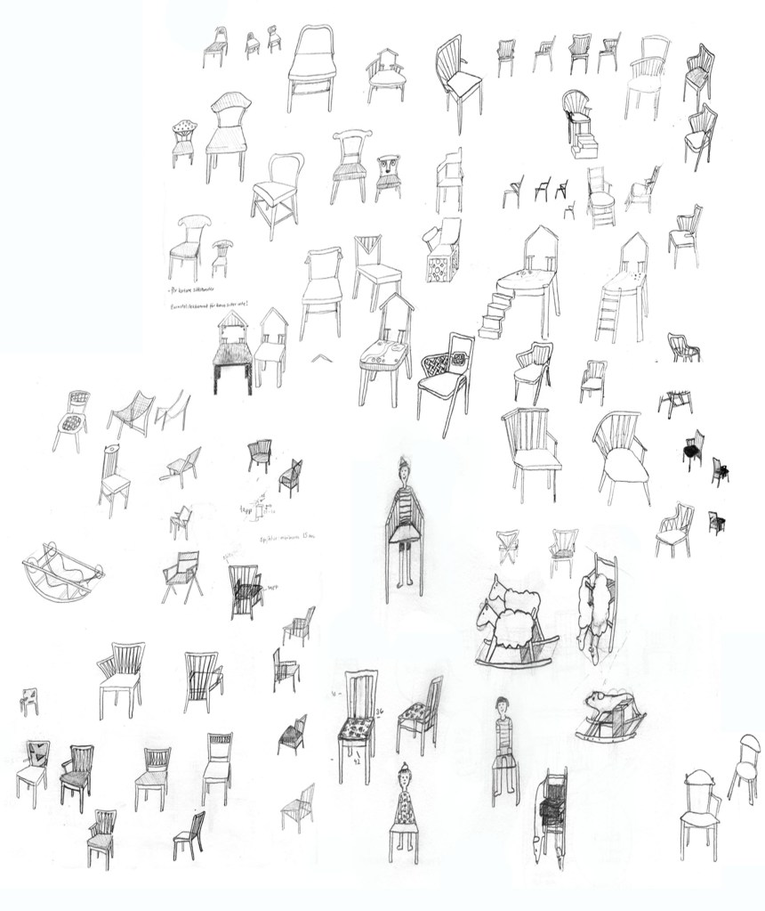 möbelkonst, möbelsnickeri, möbeldesign, barnstol design, rävstol, djurstol, designfåtölj, handgjord stol, lönnstol