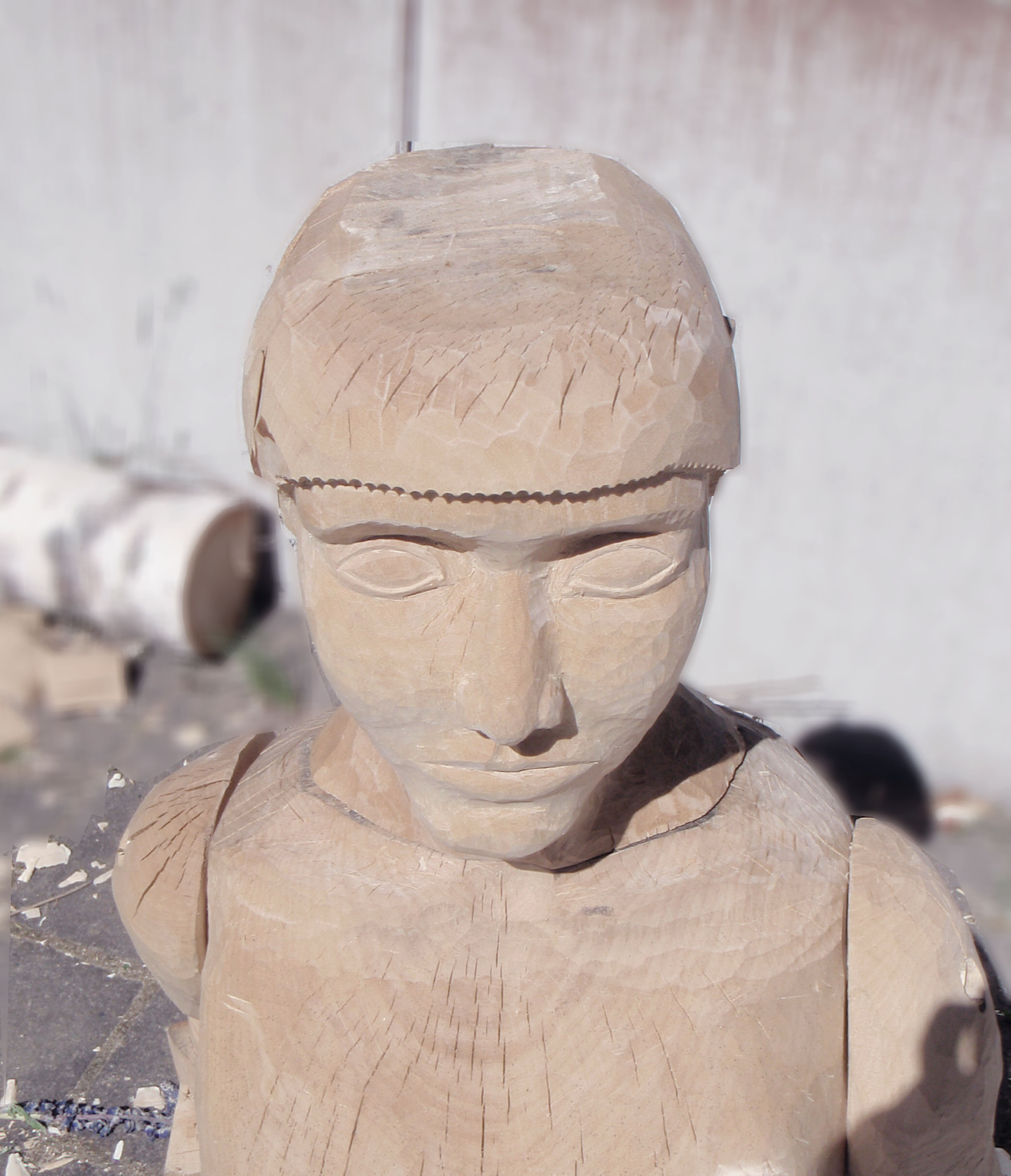 färskträ, färskträslöjd, träskulptur, träkropp