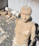 färskträ, färskträslöjd, träskulptur, träkropp