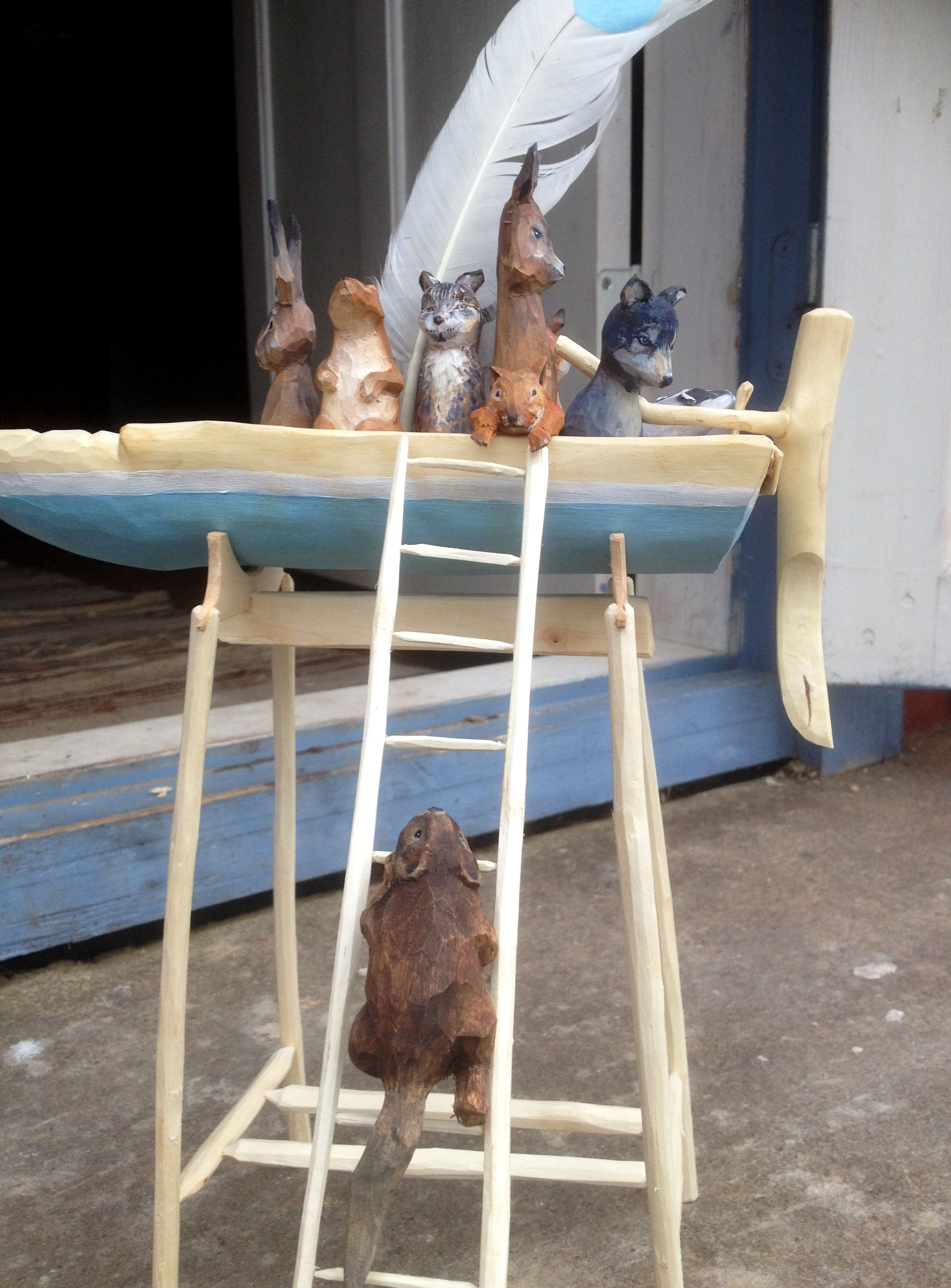 färskträslöjd, träslöjd, slöjd, träfigur, trädjur, träbåt