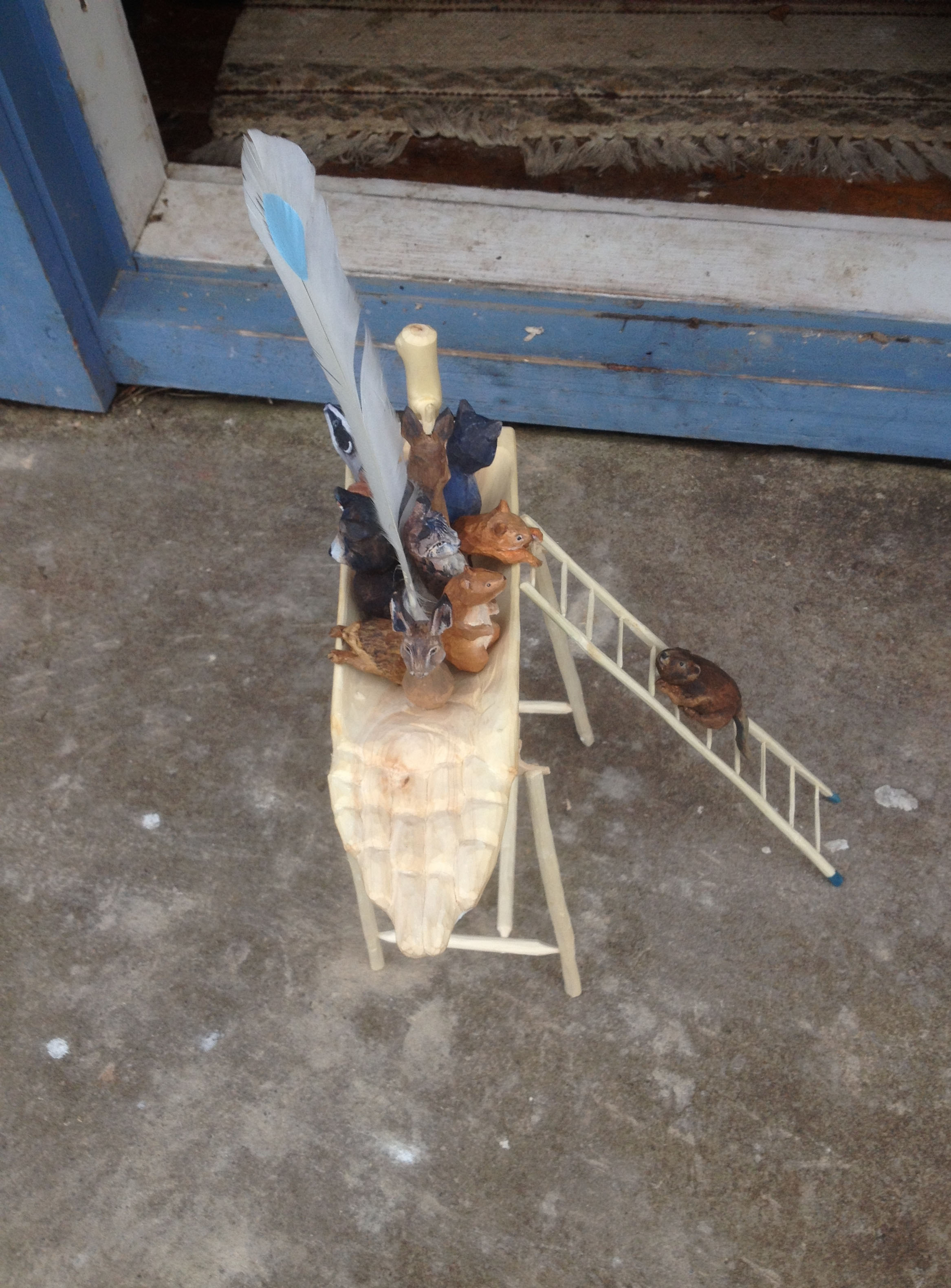 färskträslöjd, träslöjd, slöjd, träfigur, trädjur, träbåt