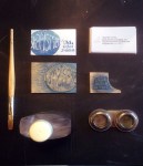 Visitkort träsnitt hemmatryck grafisk design