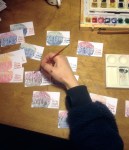 Visitkort träsnitt hemmatryck grafisk design