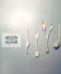 träslev, träsked, tälja, handgjord sked, handgjord slev, slöjd, träslöjd, träkonst, bonadsmåleri, wood art, wood spoon, crafted spoon, handmade spoon